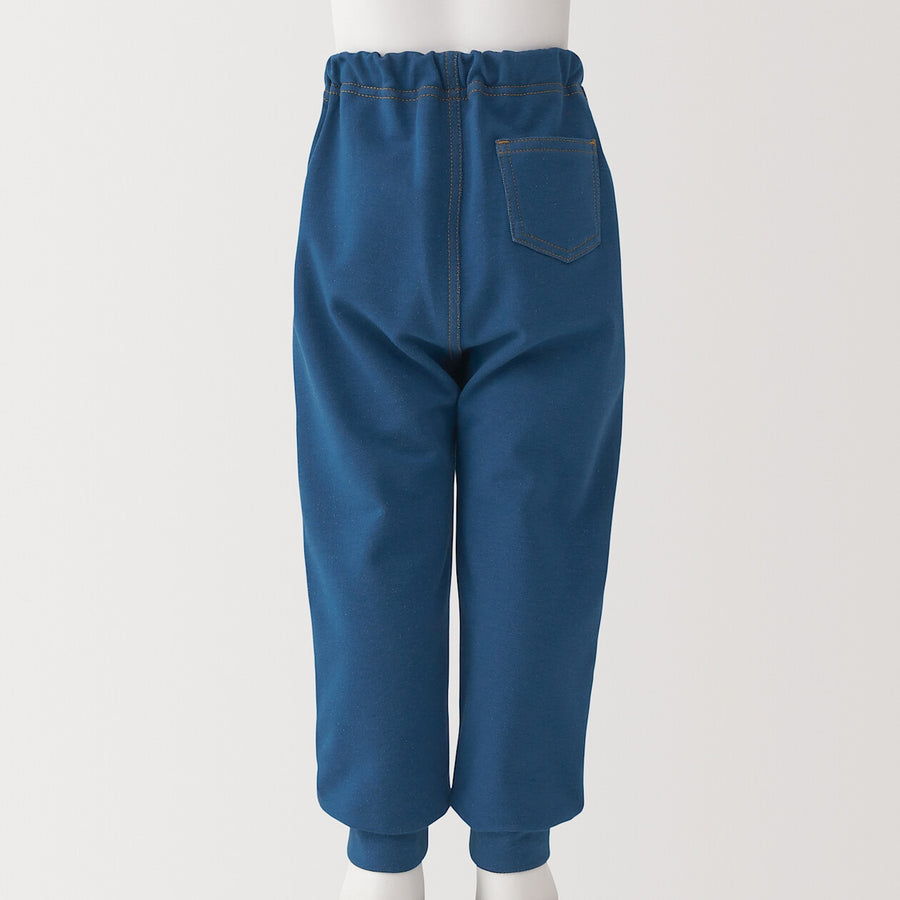 Baby High waisted denim like Jogger pants Navy80