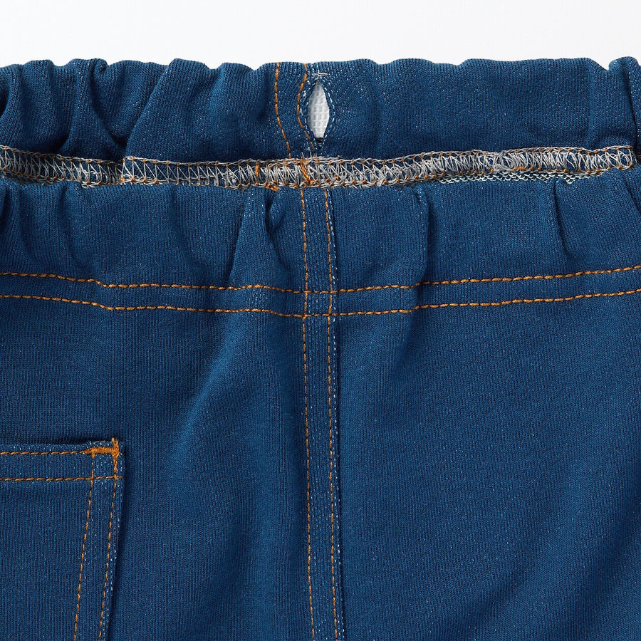 Baby High waisted denim like Jogger pants Navy80