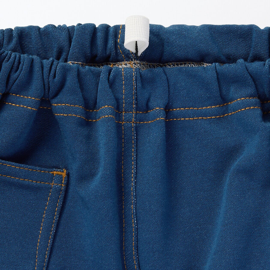 Baby High waisted denim like Jogger pants Navy80