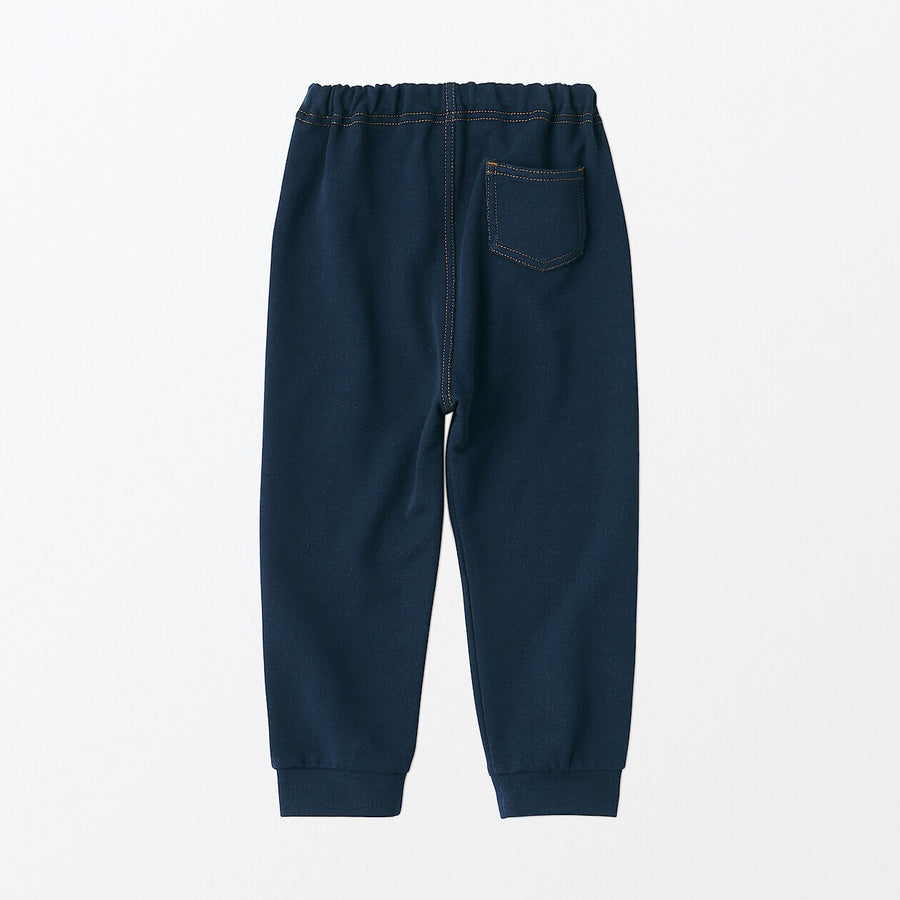 Baby High waisted denim like Jogger pants Navy80