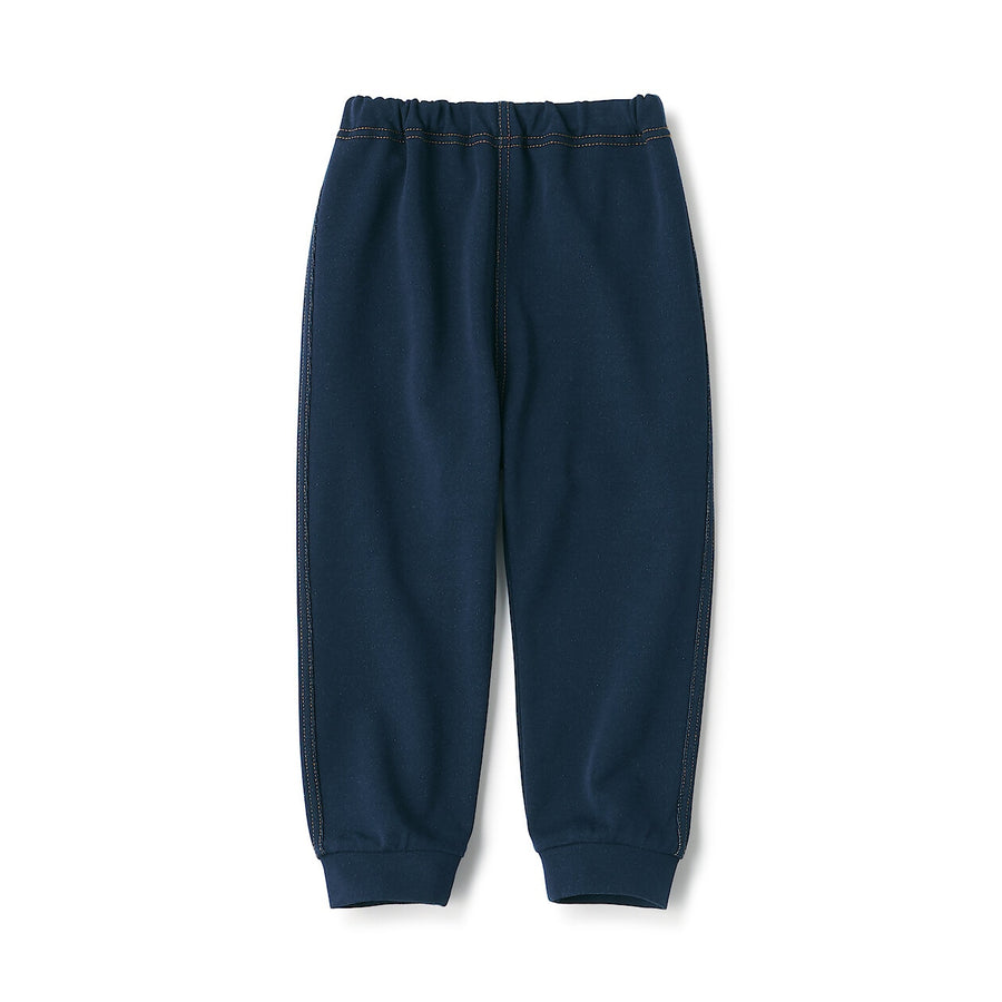 Baby High waisted denim like Jogger pants Navy80