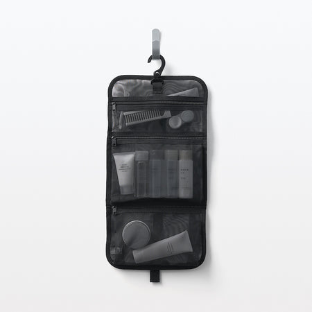 Nylon Mesh Hanging Toiletry Case