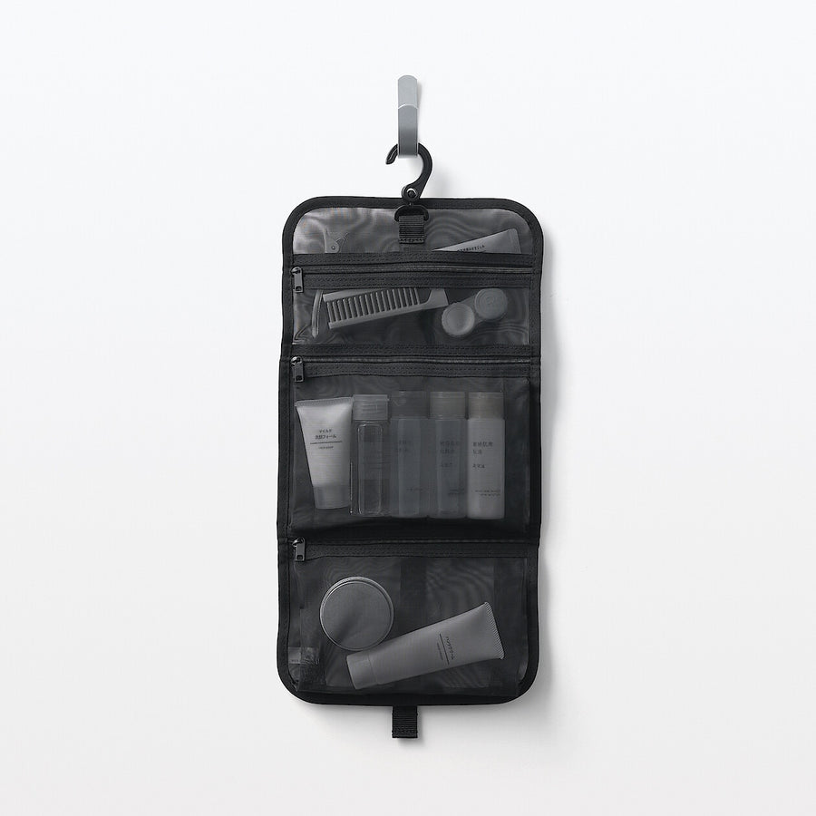 Nylon mesh Hanging toiletry case