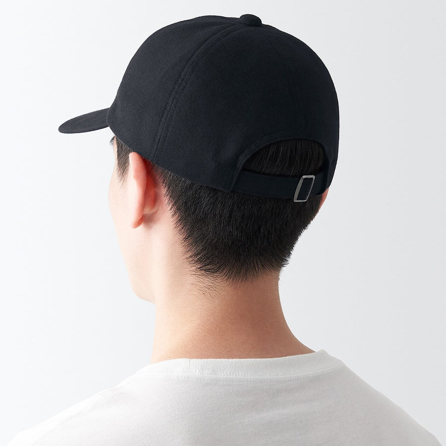 Double-brushed flannel Cap Black 55-59cm