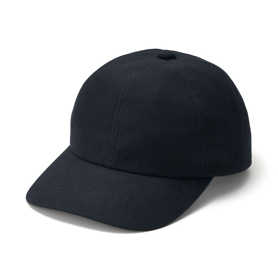 Double-brushed flannel Cap Black 55-59cm