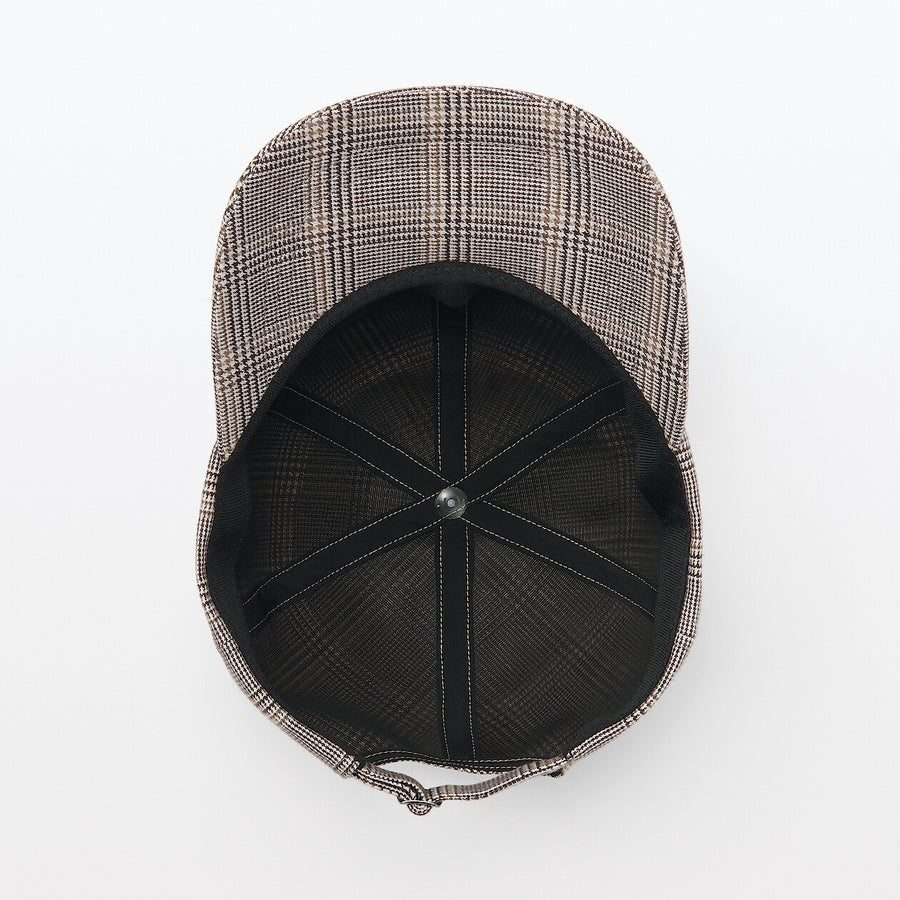 Double-brushed flannel Cap Black 55-59cm