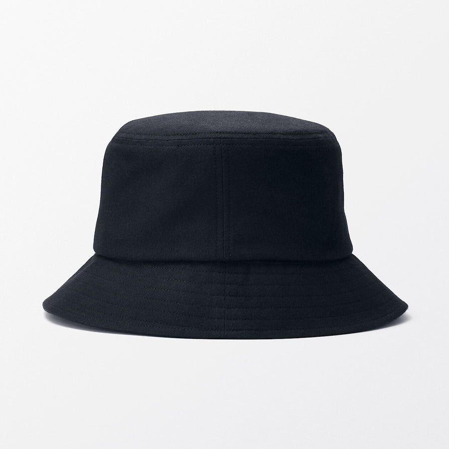 Double-brushed flannel Bucket Hat Black 56.5-59cm