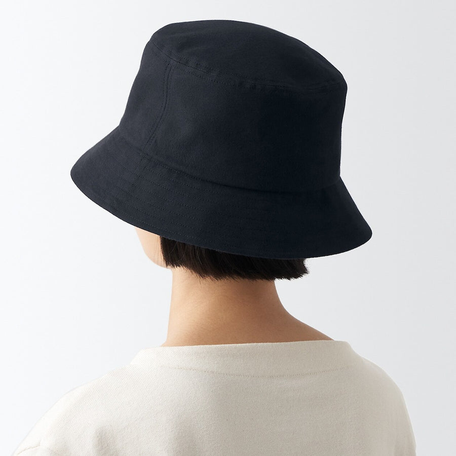 Double-brushed flannel Bucket Hat Black 56.5-59cm