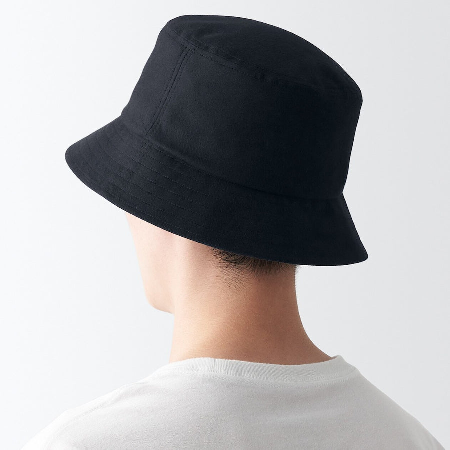 Double-brushed flannel Bucket Hat Black 56.5-59cm