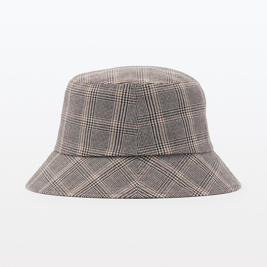 Double-brushed flannel Bucket Hat Black 56.5-59cm