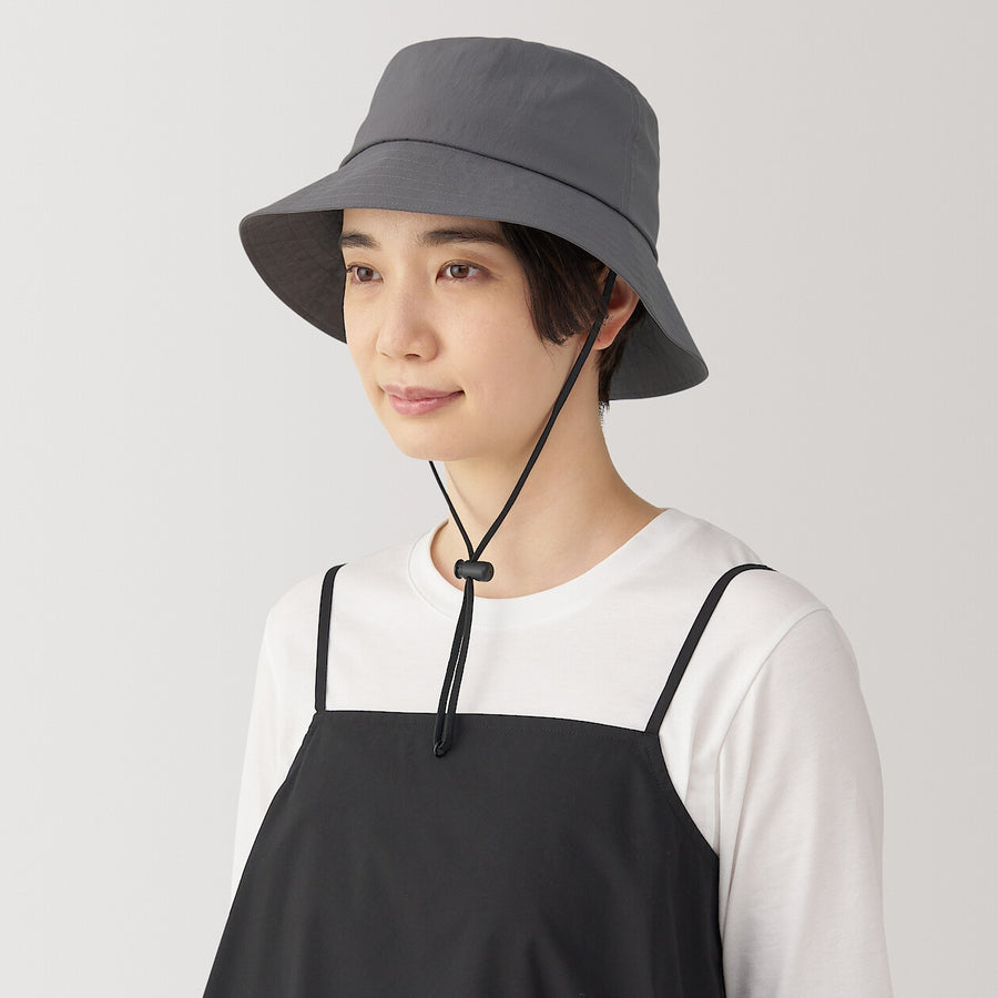 Breathable Foldable Bucket Hat Charcoal grey 56.5-59cm