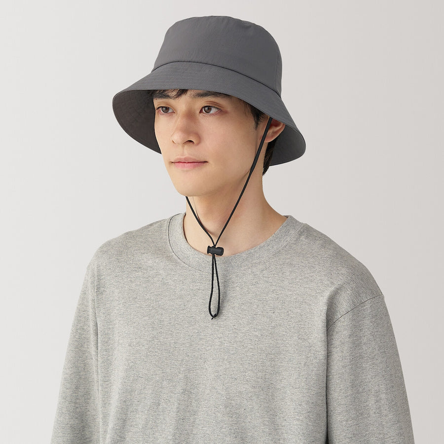 Breathable Foldable Bucket Hat Charcoal grey 56.5-59cm