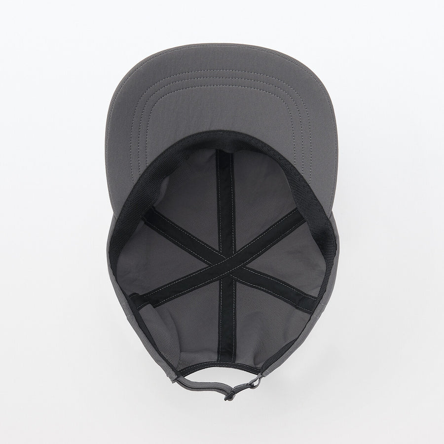 Breathable Foldable cap Charcoal grey 55-59cm