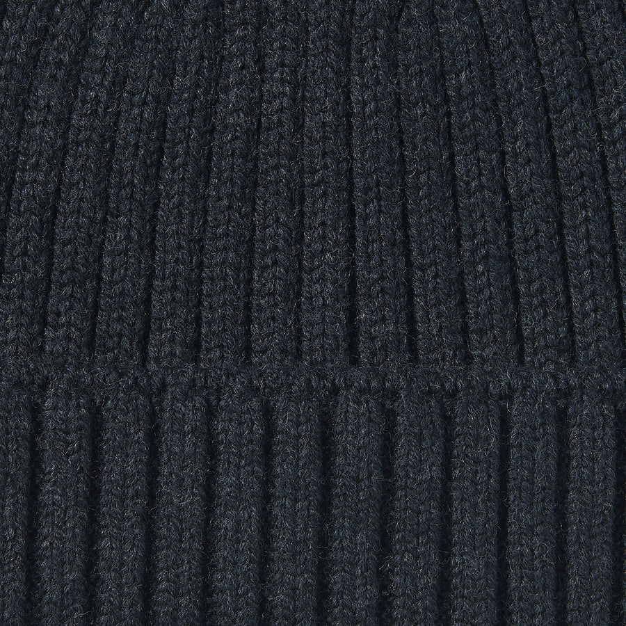 Non-itchy Wool brend Ribbed BeanieCharcoal grey55-59cm