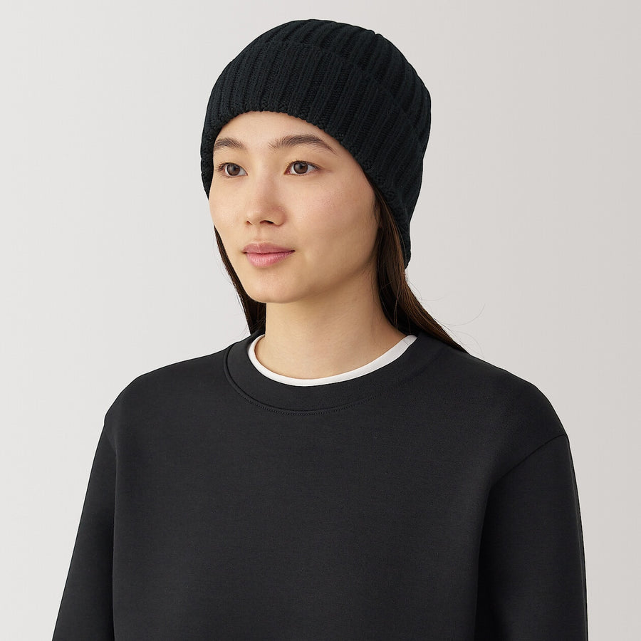 Non-itchy Wool brend Ribbed BeanieCharcoal grey55-59cm