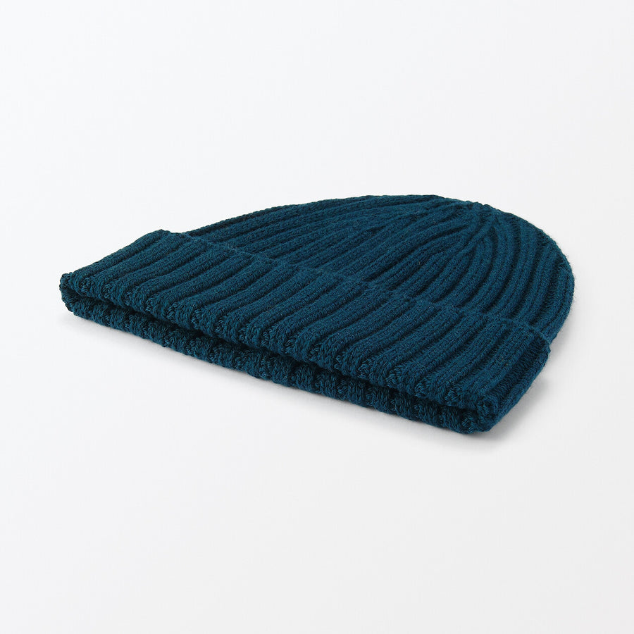 Non-itchy Wool brend Ribbed BeanieCharcoal grey55-59cm