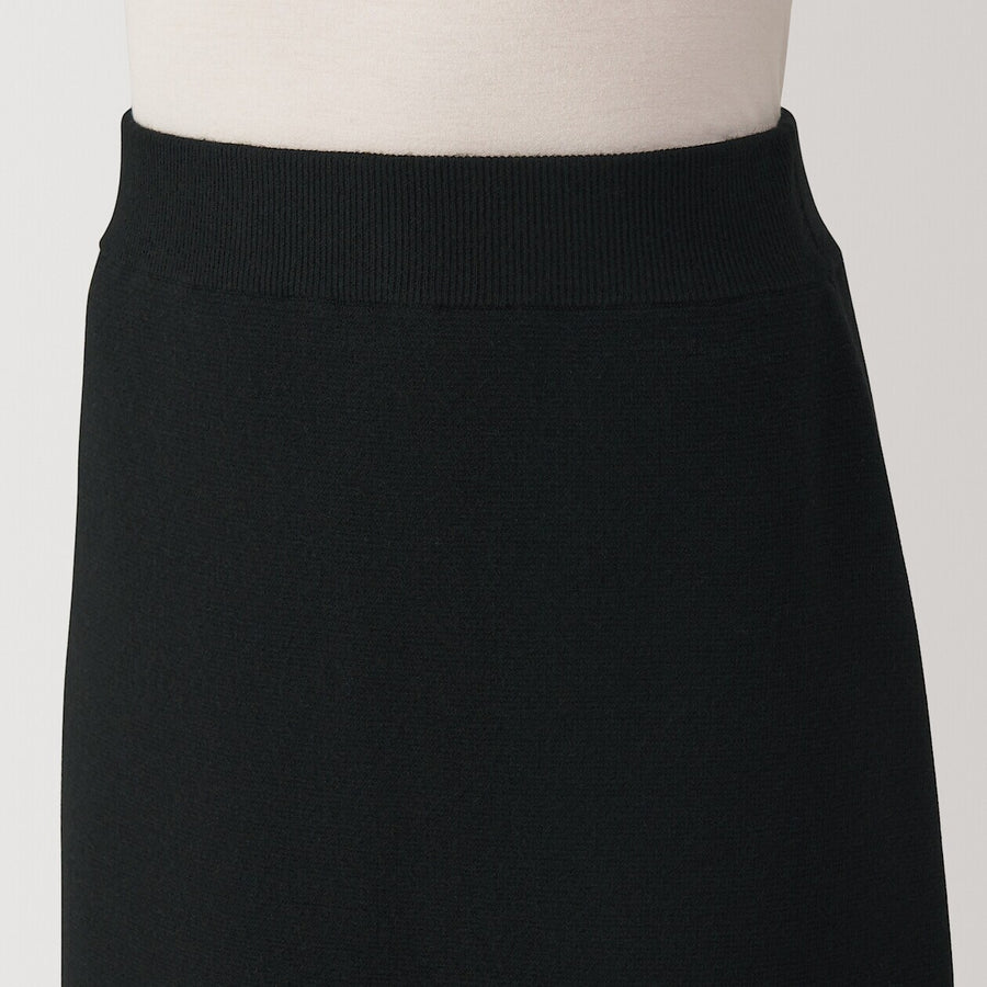 W's Washable milano rib skirt Dark greyXS