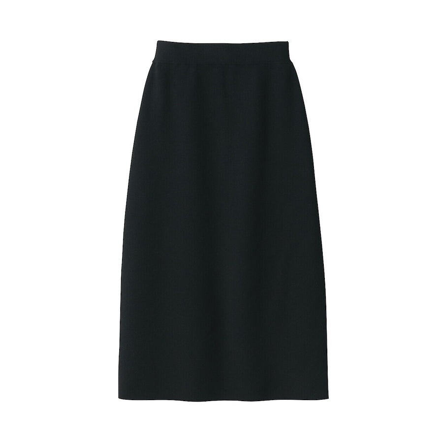 W's Washable milano rib skirt Dark greyXS