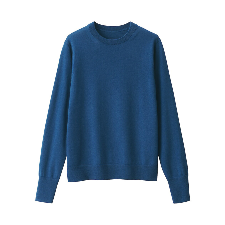 Women's Washable high-gauge Crew neck sweaterGreyXS