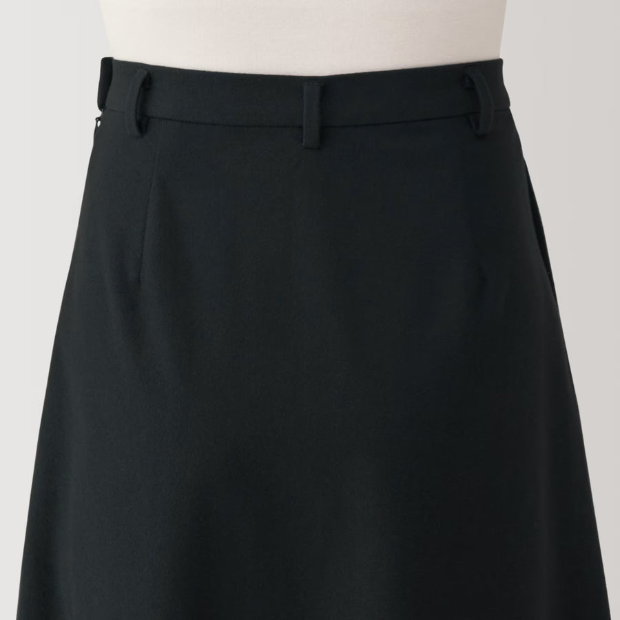 Stretch Brushed Flare Skirt