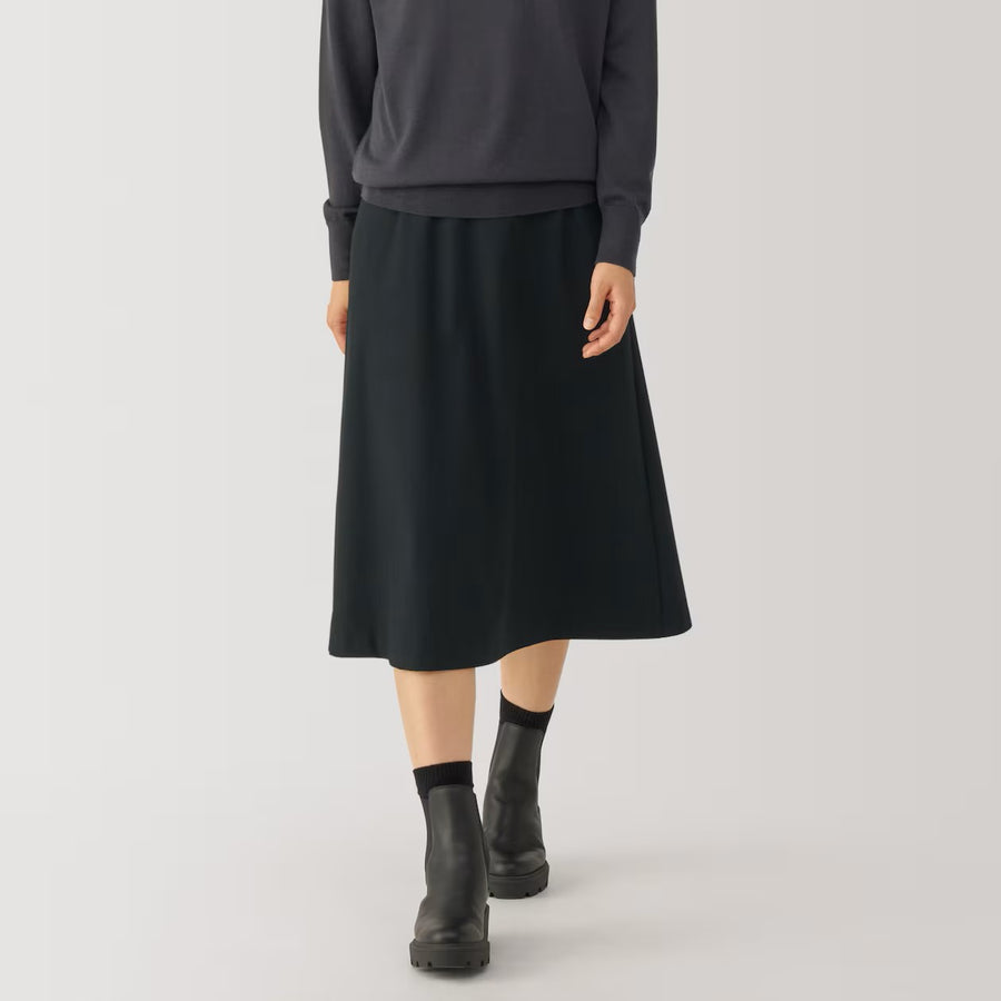 Stretch Brushed Flare Skirt