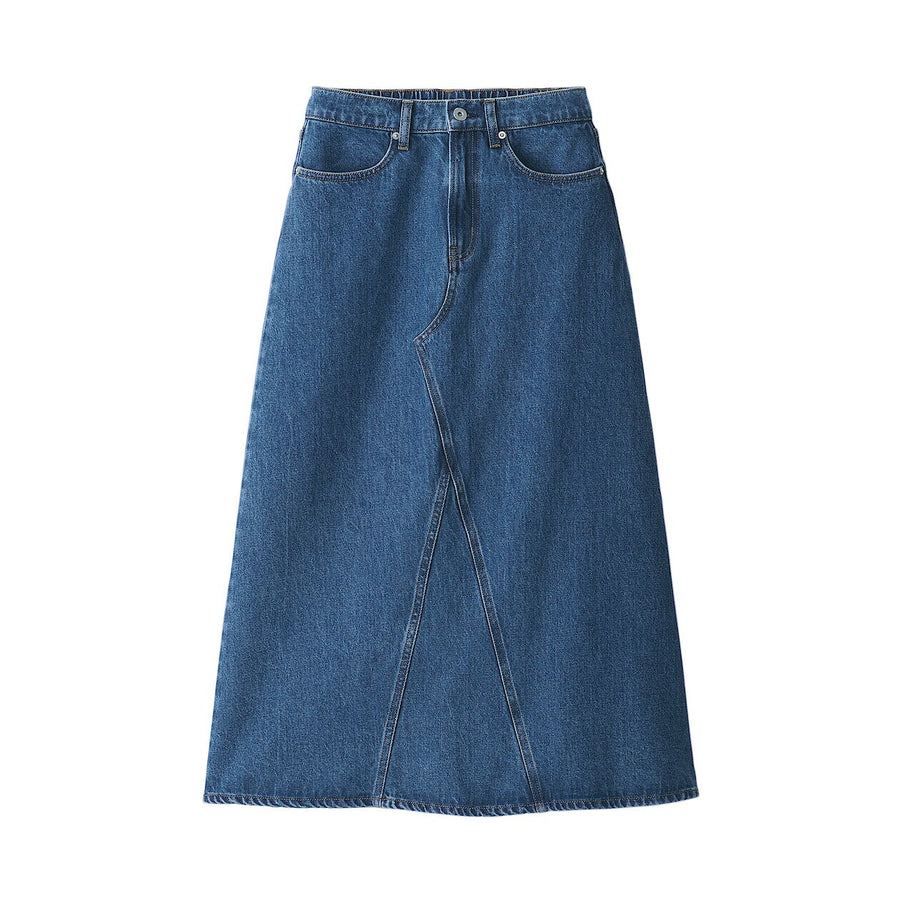 W's Kapok blend denim A Line Skirt Light Blue XS