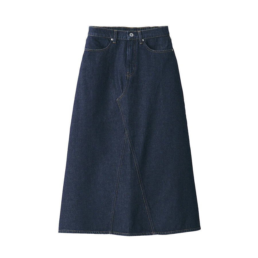 W's Kapok blend denim A Line Skirt Light Blue XS