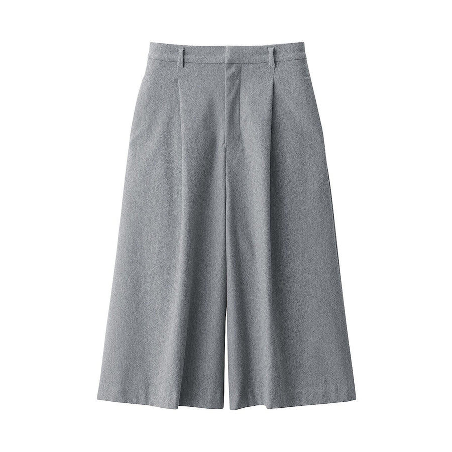 Women's Stretch brushed cloth Cropped pantsGreyXS