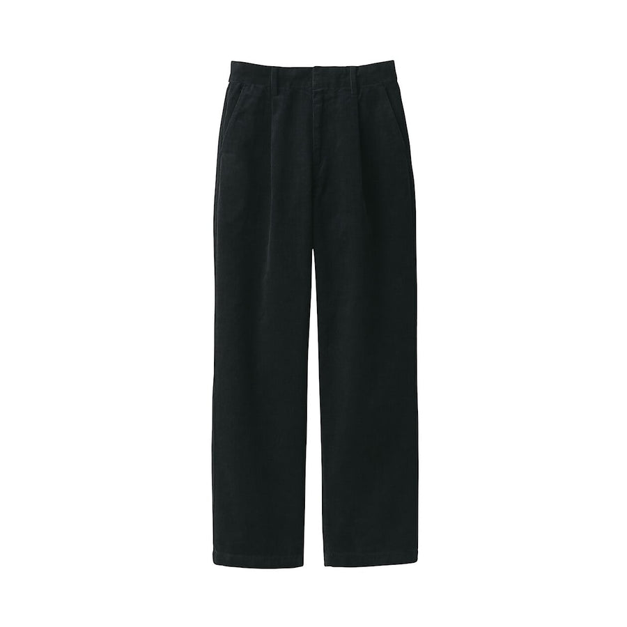 Women's Kapok blend Corduroy darted pants BlackXS