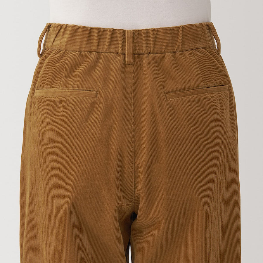 Women's Kapok blend Corduroy darted pants BlackXS