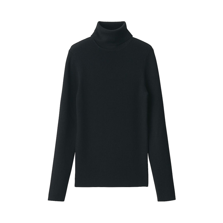 W's Washable high-gauge ribbed turtle neck sweaterOff whtXS