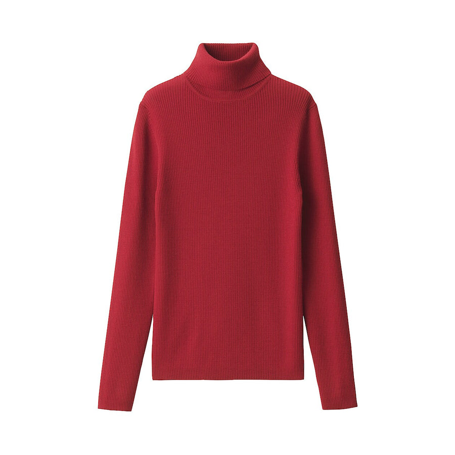 W's Washable high-gauge ribbed turtle neck sweaterOff whtXS