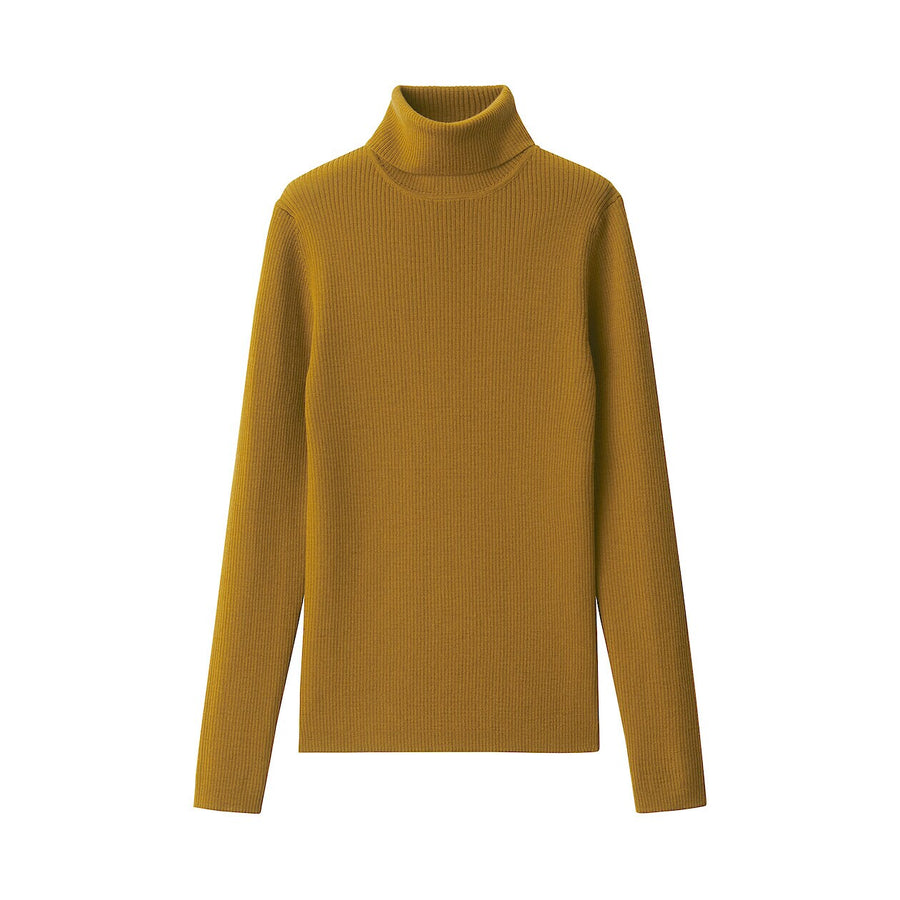 W's Washable high-gauge ribbed turtle neck sweaterOff whtXS