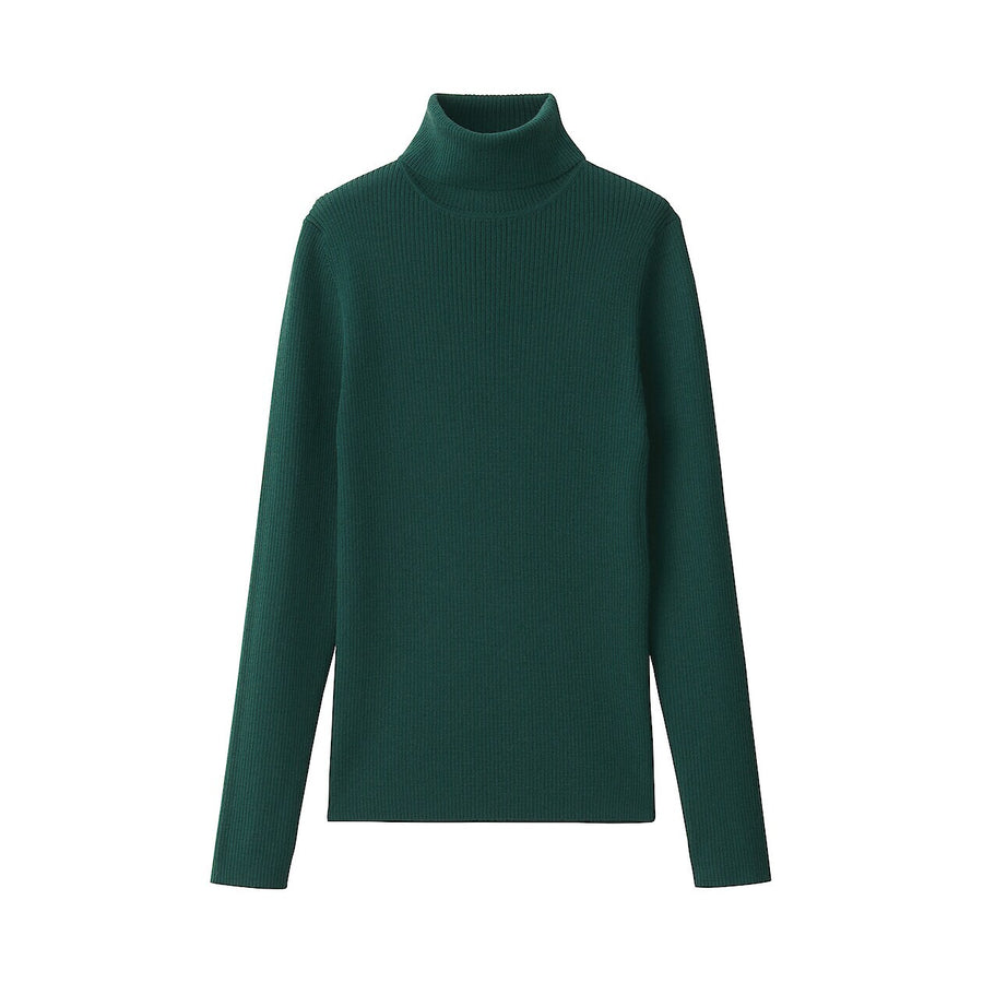 W's Washable high-gauge ribbed turtle neck sweaterOff whtXS