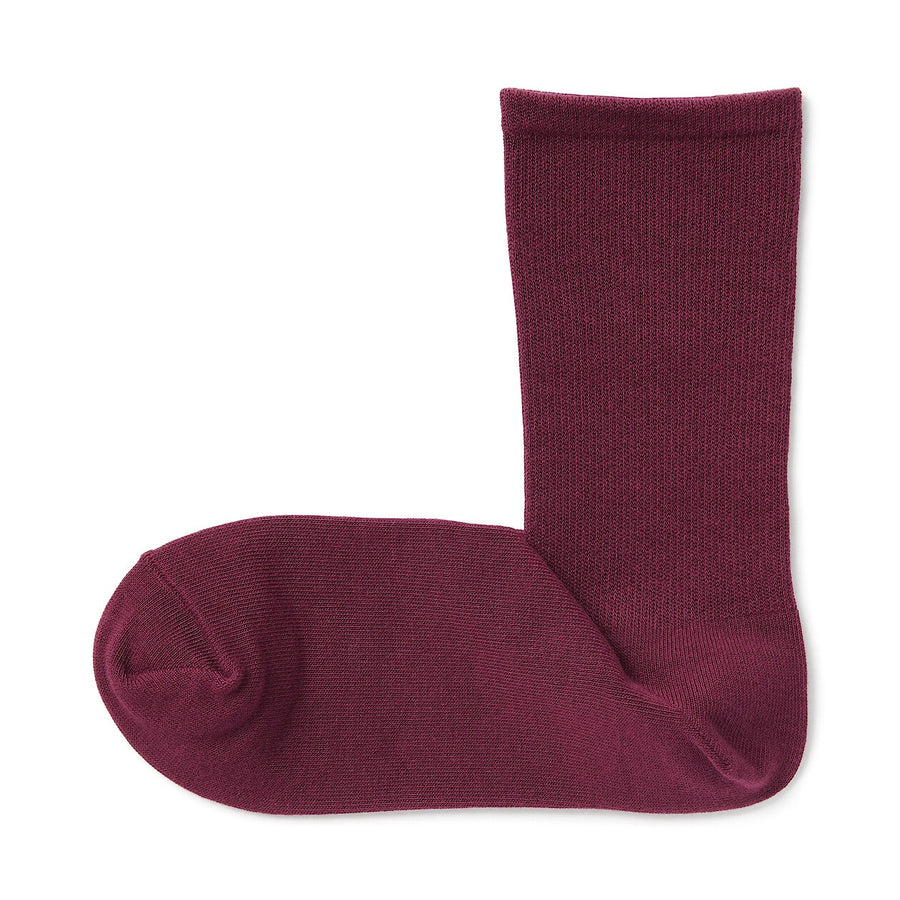 W's right angle s stretch top tapered socks Off wht23-25cm