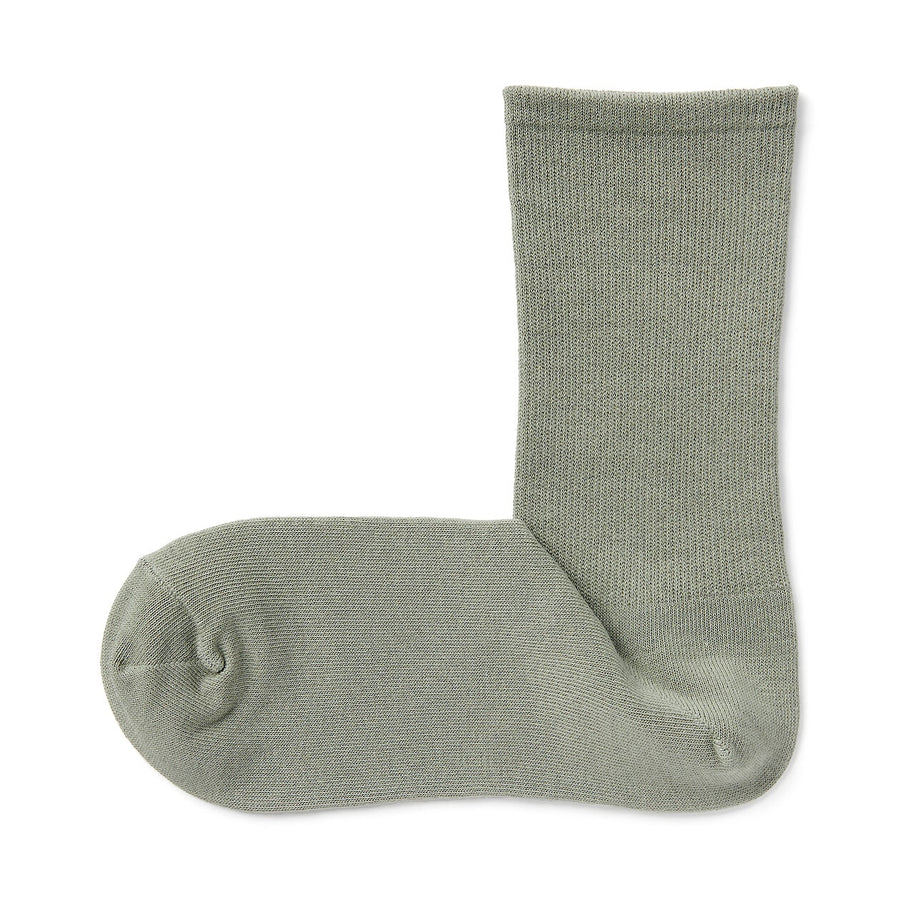 W's right angle s stretch top tapered socks Off wht23-25cm