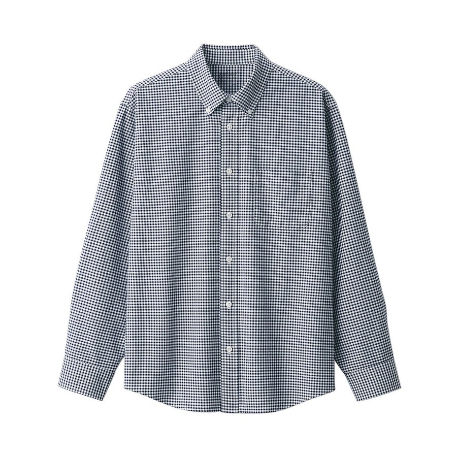 M's Washed oxford button down L/S shirt WhiteXS