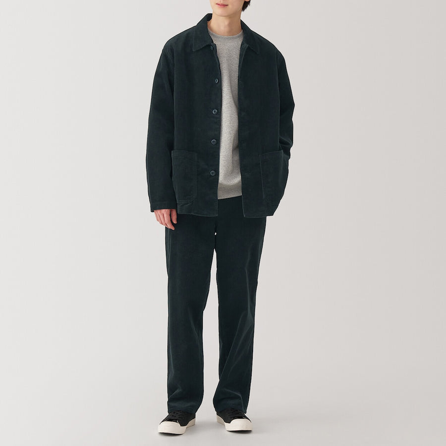 Kapok Blend Corduroy Wide Pants