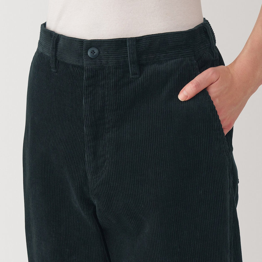 Kapok Blend Corduroy Wide Pants