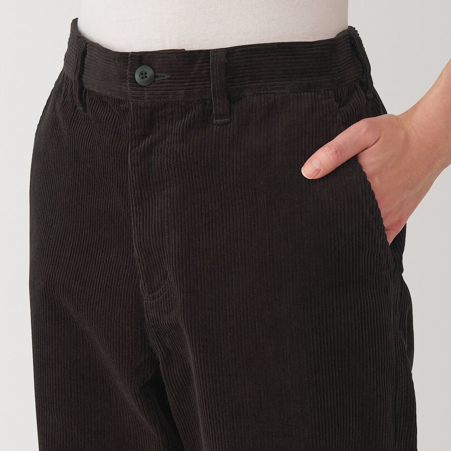 Kapok Blend Corduroy Wide Pants