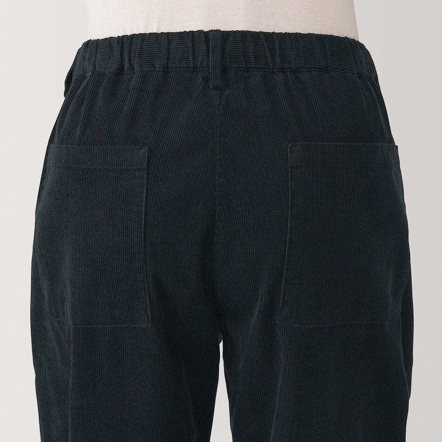 M's Corduroy easy pants BlackXS