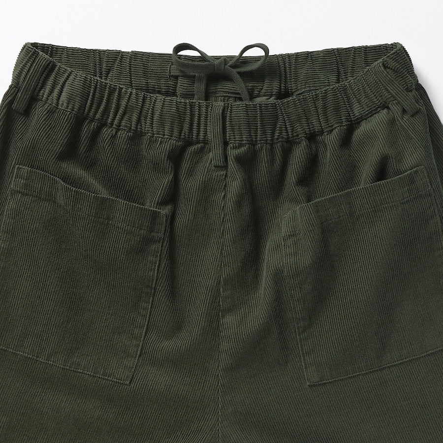 M's Corduroy easy pants BlackXS