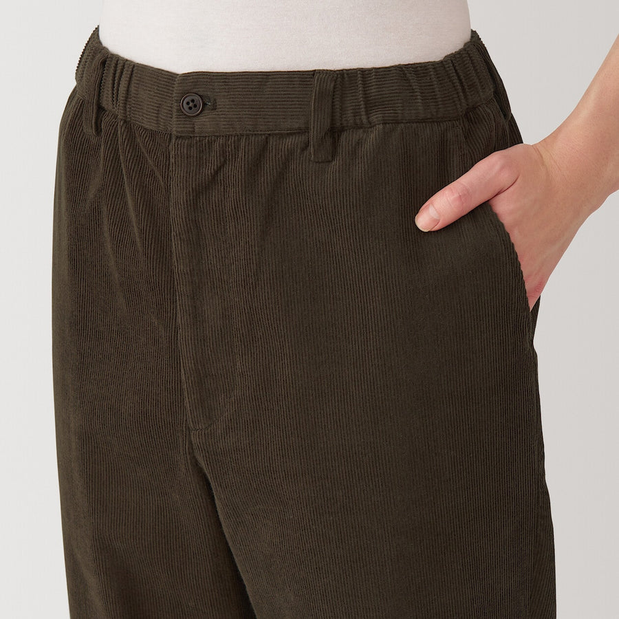 M's Corduroy easy pants BlackXS