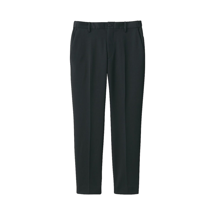 M's Stretch jersey Pants with no tucks Dark Grey XS