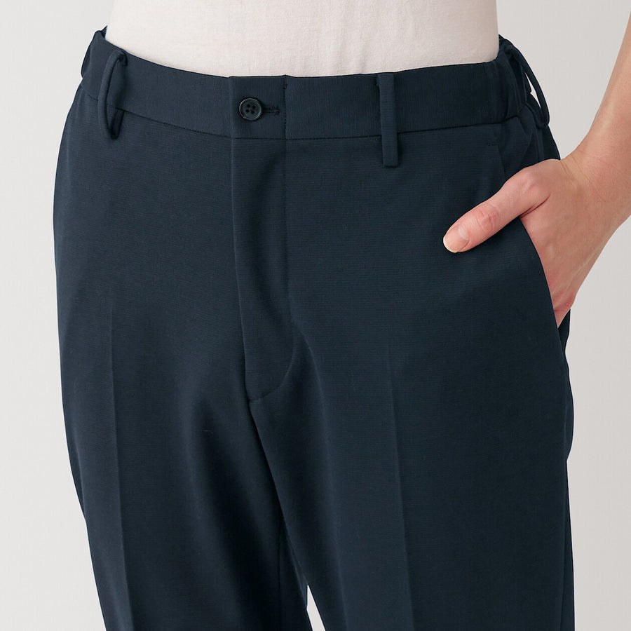 M's Stretch jersey Pants with no tucks Dark Grey XS