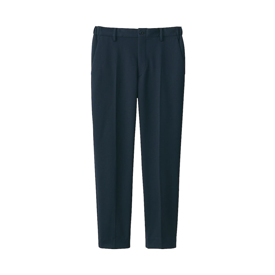 M's Stretch jersey Pants with no tucks Dark Grey XS