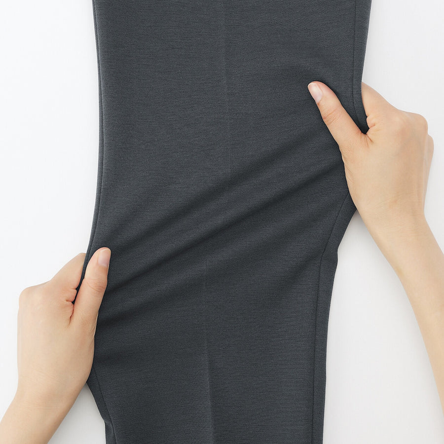 M's Stretch jersey Pants with no tucks Dark Grey XS