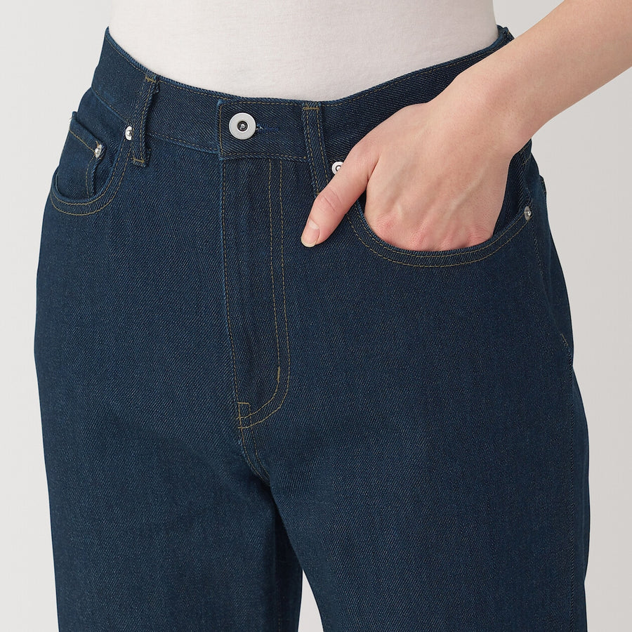 M's Kapok blend denim straight pants Blue 29inch