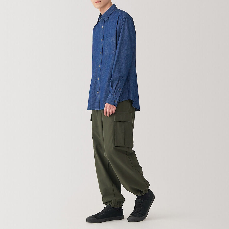 M's Washed Easy cargo pants Black XS