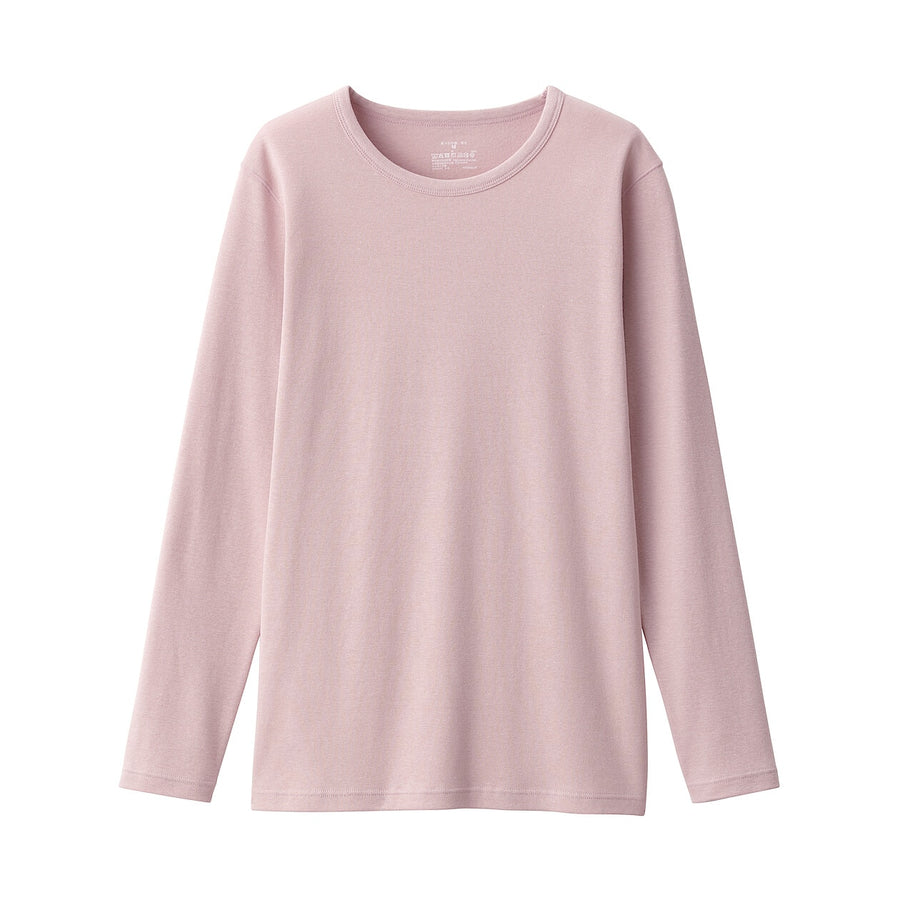 W's Warm,thick cotton L/S T-shirt Off whiteXS